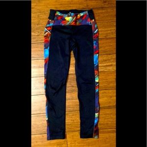 Athleta fleece-lined running tights/winter layer